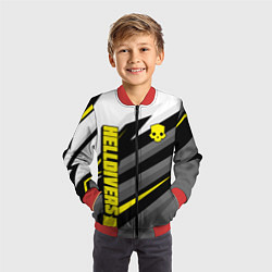 Бомбер детский Helldivers 2 - yellow uniform, цвет: 3D-красный — фото 2