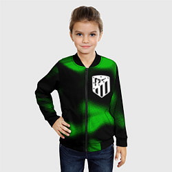 Бомбер детский Atletico Madrid sport halftone, цвет: 3D-черный — фото 2