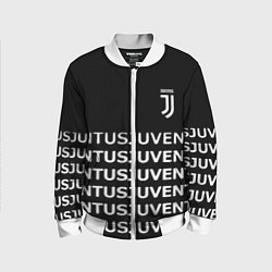 Бомбер детский Juventus pattern fc club steel, цвет: 3D-белый