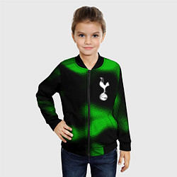 Бомбер детский Tottenham sport halftone, цвет: 3D-черный — фото 2