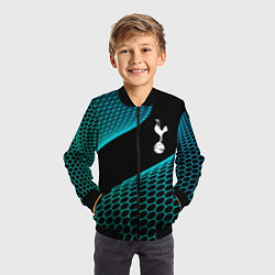 Бомбер детский Tottenham football net, цвет: 3D-черный — фото 2