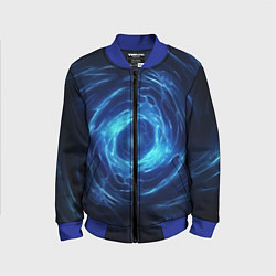 Детский бомбер Взрыв синий геометрической абстракции
