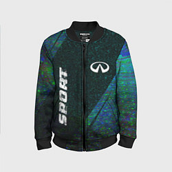 Детский бомбер Infiniti sport glitch blue