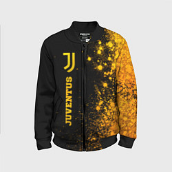 Детский бомбер Juventus - gold gradient по-вертикали