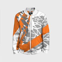 Бомбер детский Racing texture, цвет: 3D-белый