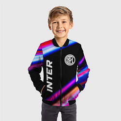 Бомбер детский Inter speed game lights, цвет: 3D-черный — фото 2