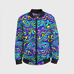 Детский бомбер Psychedelic multicolored pattern