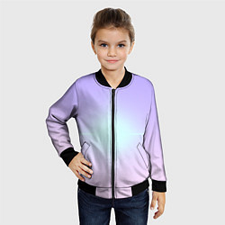Бомбер детский Свечение белой звезды, цвет: 3D-черный — фото 2