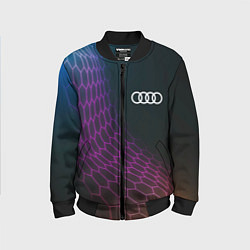 Детский бомбер Audi neon hexagon