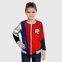 Бомбер детский Roblox uniform, цвет: 3D-серый — фото 2