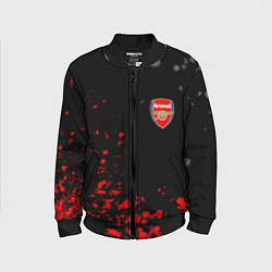 Бомбер детский Arsenal spash, цвет: 3D-черный