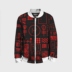 Детский бомбер Twenty one pilots pattern rock