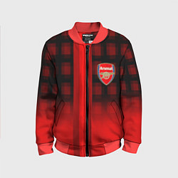 Бомбер детский Arsenal fc sport geometry steel, цвет: 3D-красный