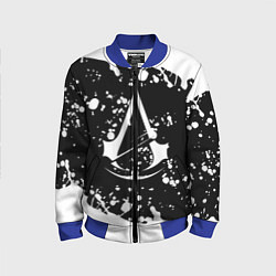 Детский бомбер Assassins Creed logo краски