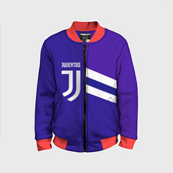 Бомбер детский Juventus sport geometry line, цвет: 3D-красный