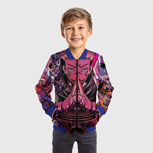 Детский бомбер Магическая битва Сукуна расширение территории / 3D-Синий – фото 3