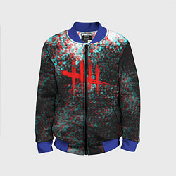 Детский бомбер Dead by daylight краски глитч