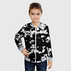 Бомбер детский Все рэперы черно белый, цвет: 3D-серый — фото 2