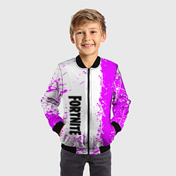 Бомбер детский Fortnite pink color, цвет: 3D-черный — фото 2
