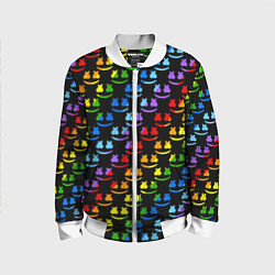 Детский бомбер Marshmello pattern neon