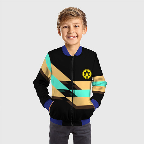 Детский бомбер Borussia sport line / 3D-Синий – фото 3