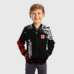 Бомбер детский Resident evil - вирус, цвет: 3D-черный — фото 2
