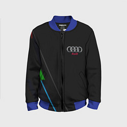 Бомбер детский AUDI geometry line, цвет: 3D-синий