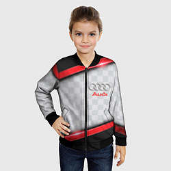 Бомбер детский AUDI auto texture, цвет: 3D-черный — фото 2