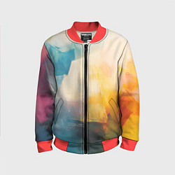 Детский бомбер Живопись мазками