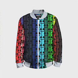 Бомбер детский Marshmello gradient, цвет: 3D-серый