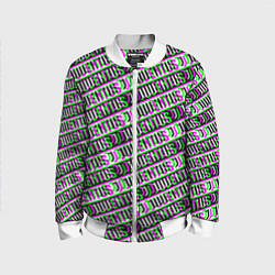 Детский бомбер Juventus glitch pattern