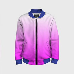 Детский бомбер Gradient color pink