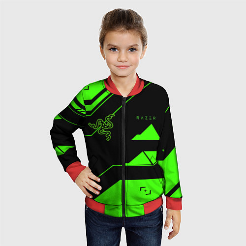 Детский бомбер Razer geometry game / 3D-Красный – фото 4