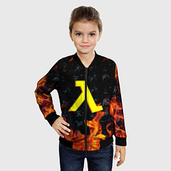 Бомбер детский Half life fere steel, цвет: 3D-черный — фото 2