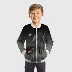 Бомбер детский X 5, цвет: 3D-белый — фото 2