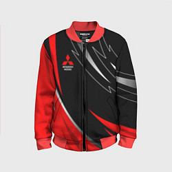 Детский бомбер Mitsubishi - red and black