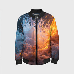 Детский бомбер Брызги воды и огня