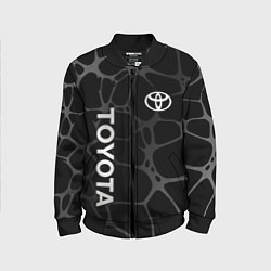 Детский бомбер Toyota - монохромный аква