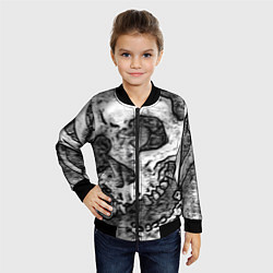 Бомбер детский Беззубый, цвет: 3D-черный — фото 2