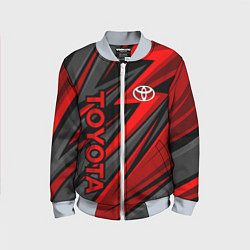 Детский бомбер Toyota - красный спортивный