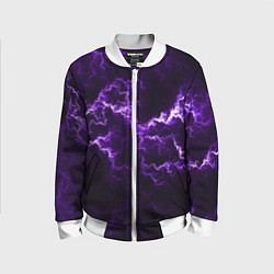 Бомбер детский Lightning, цвет: 3D-белый