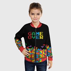 Бомбер детский Game over, цвет: 3D-красный — фото 2