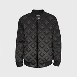 Бомбер детский Геометрический узор, цвет: 3D-черный