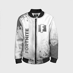 Детский бомбер Fortnite - white gradient вертикально