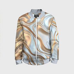 Детский бомбер Жидкое белое золото