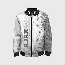 Бомбер детский Ajax - white gradient по-вертикали, цвет: 3D-черный