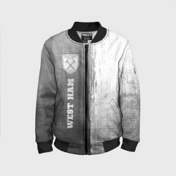 Бомбер детский West Ham - grey gradient по-вертикали, цвет: 3D-черный