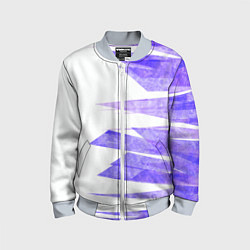 Детский бомбер Color white purple