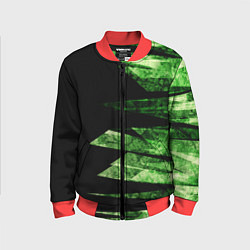 Детский бомбер Color green black