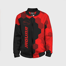 Бомбер детский Jaguar - red gradient по-вертикали, цвет: 3D-черный